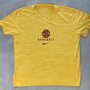 Nike Dri-Fit USC Trojans Player-Issued Baseball Warm-Up Top. XL.